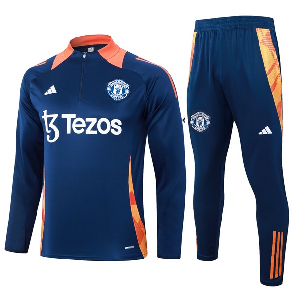 Sudadera De Training Manchester United 2024/25 Azul 3